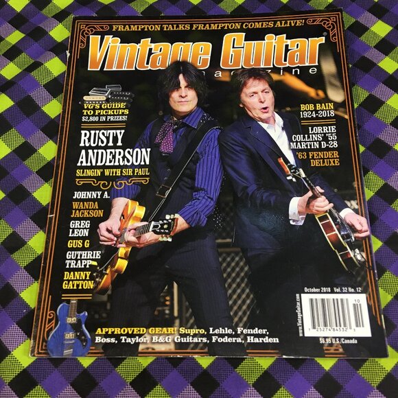 Vintage Guitar Magazine October 2018 Vol. 32 No. 12 - Picture 1 of 6